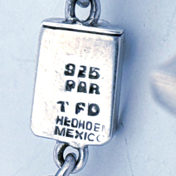 925 Signed by Artist very heavy made in Mexico vintage necklace - Picture 12 of 12